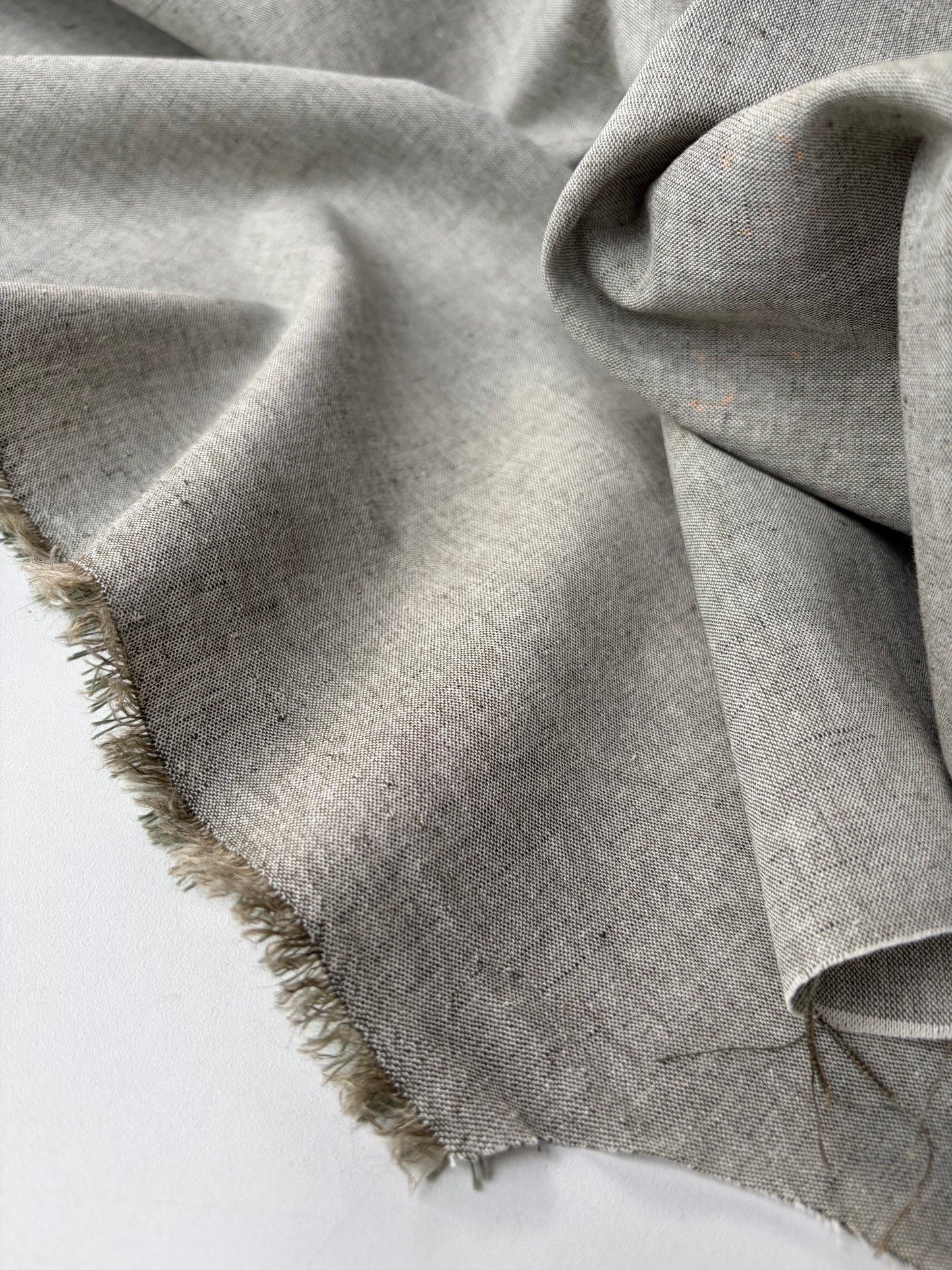 JEAN 011 linen/cotton chiné khaky
