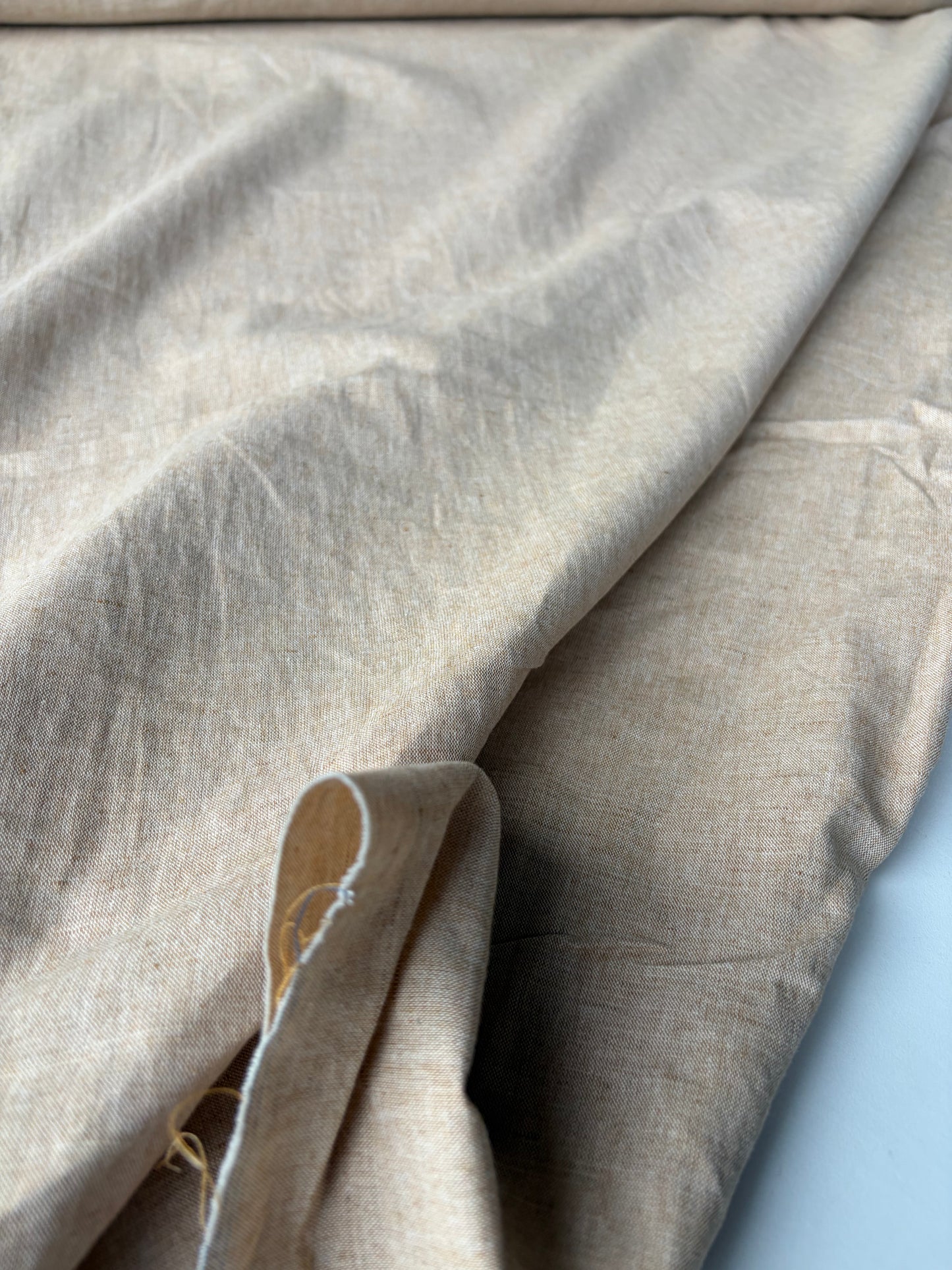 JEAN 013 linen/cotton chiné warm sand
