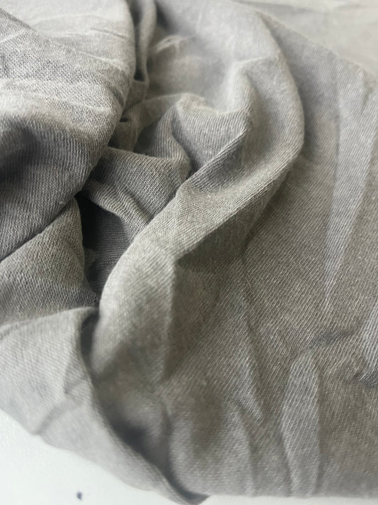 POLO 001 slub cotton jersey washed elephant grey