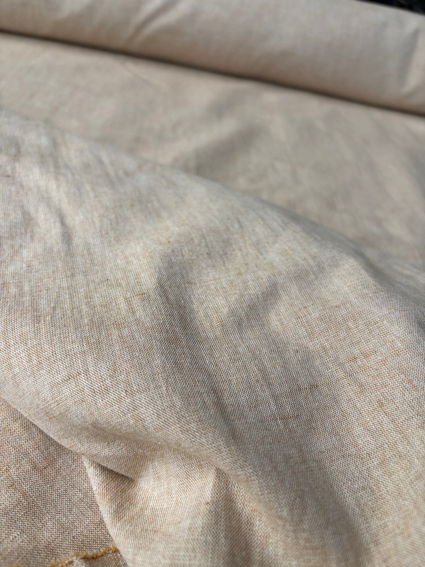 JEAN 013 linen/cotton chiné warm sand