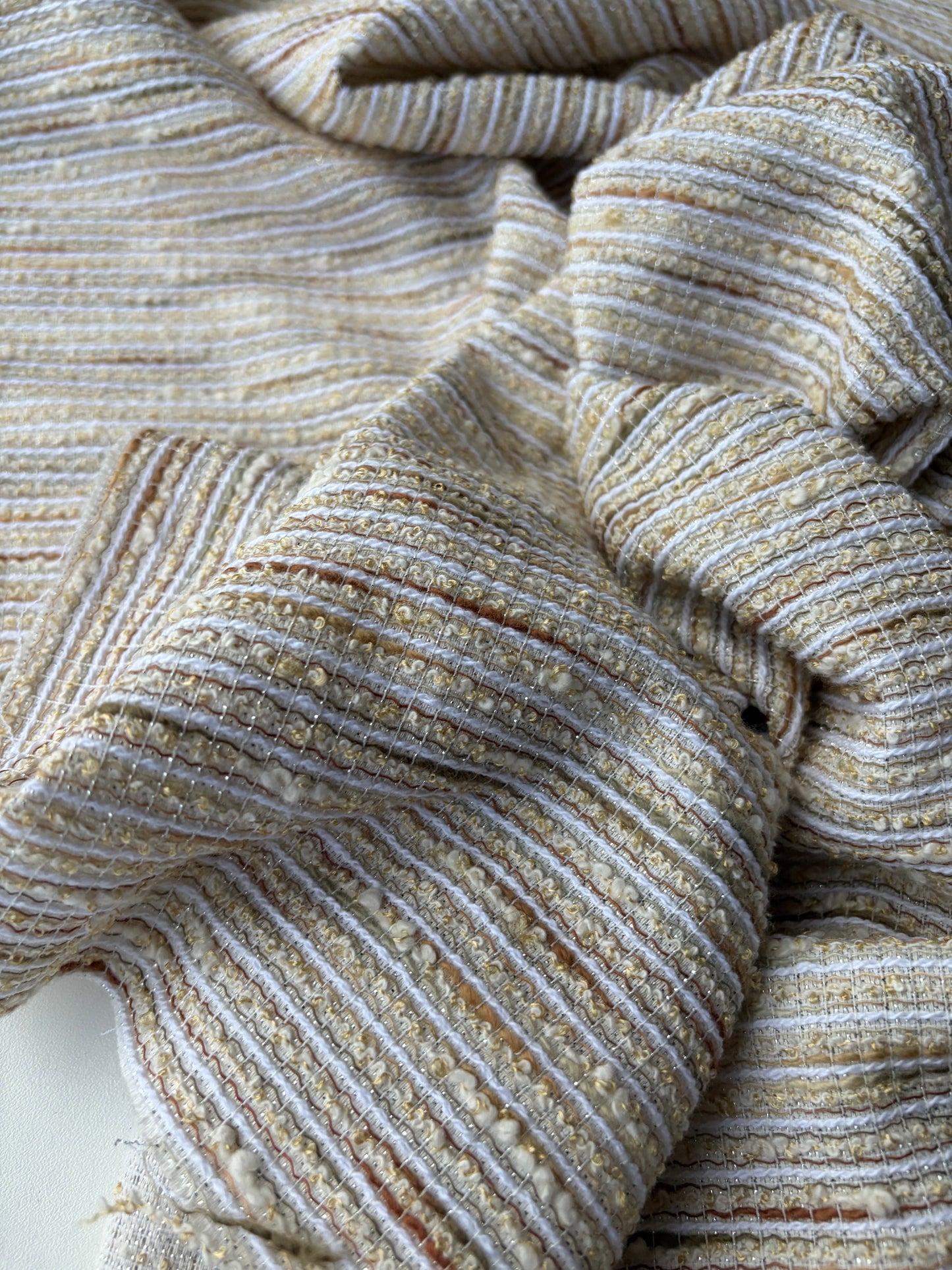 JEAN 014 colourwoven jacquard tweed stripes
