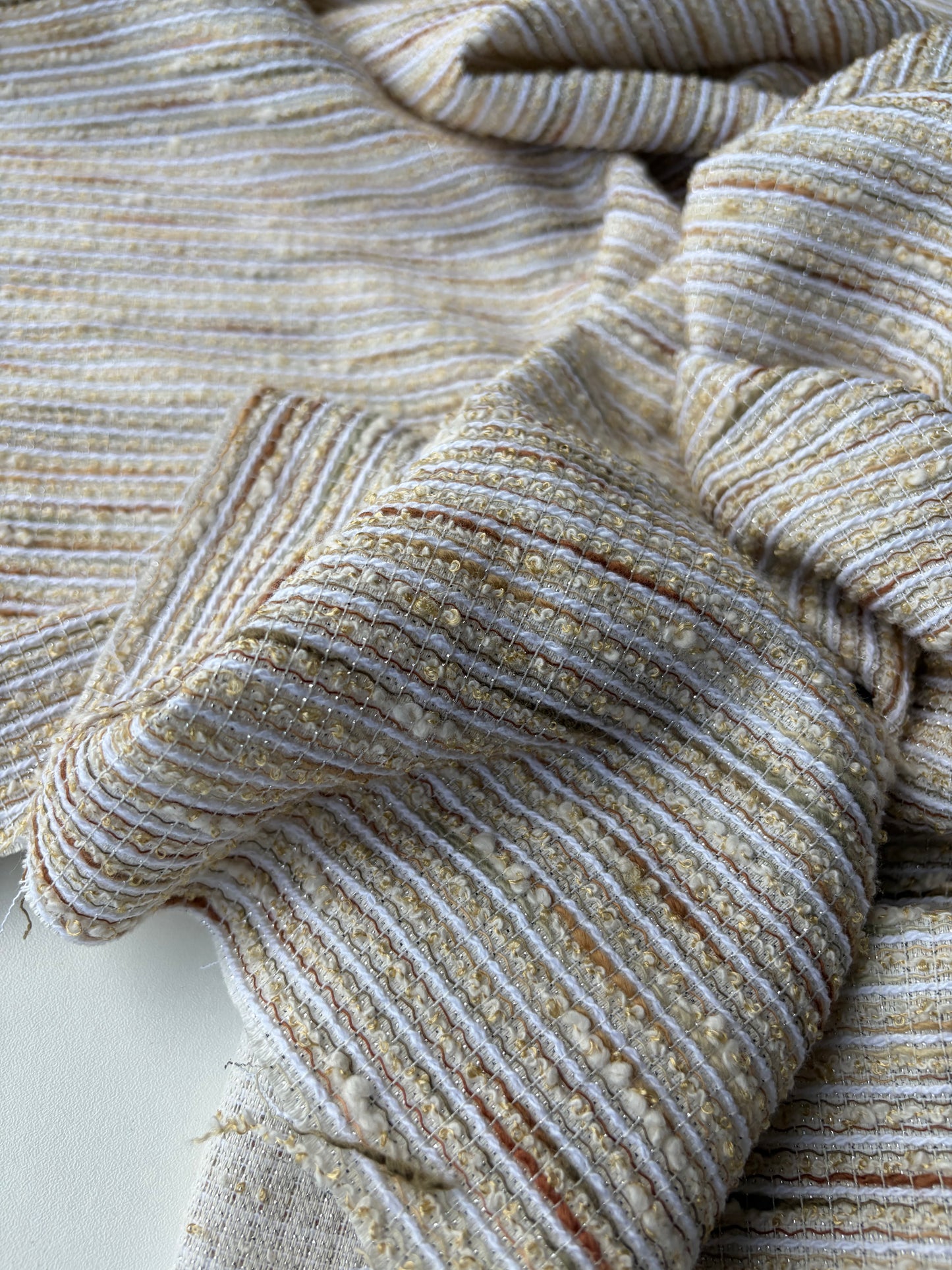 JEAN 014 colourwoven jacquard tweed stripes