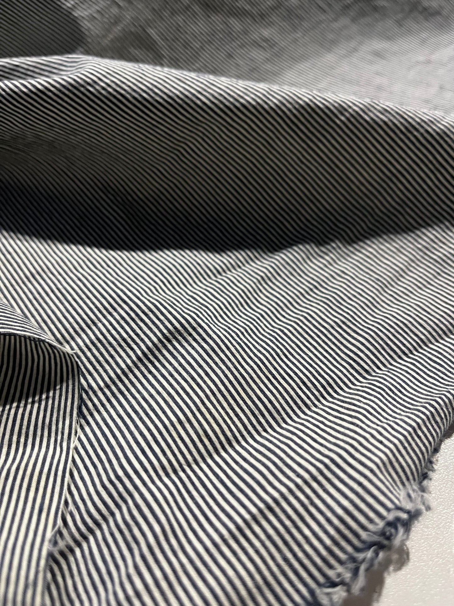 Soft Origin 040 woven cotton stretch pinstripes