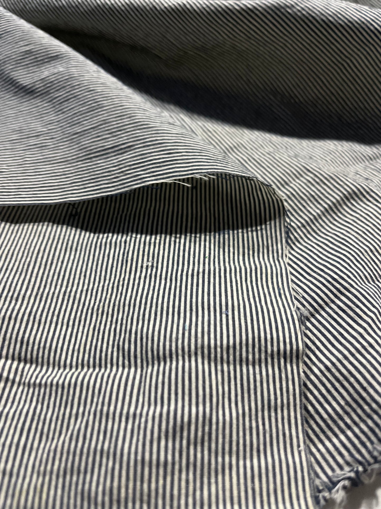 Soft Origin 040 woven cotton stretch pinstripes