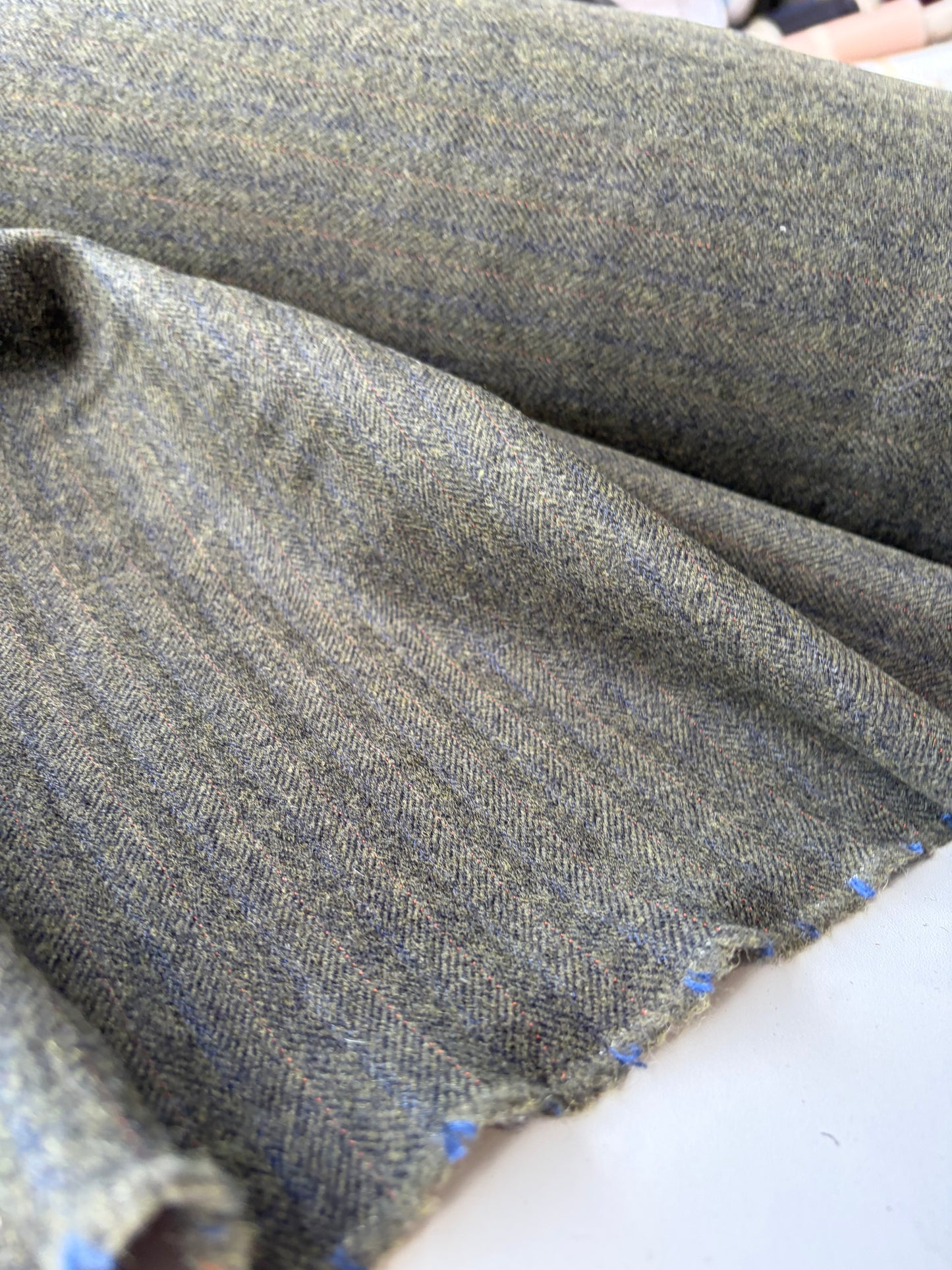 GAIL 029 striped carded wool stretch