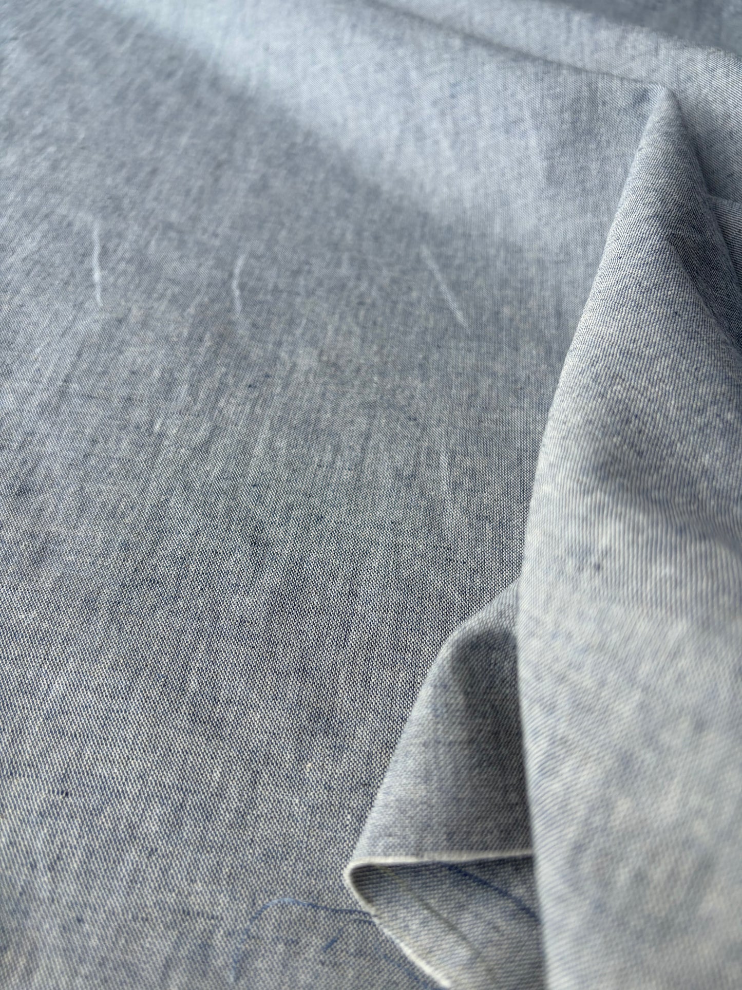 JEAN 016 linen/cotton chiné jeans colour