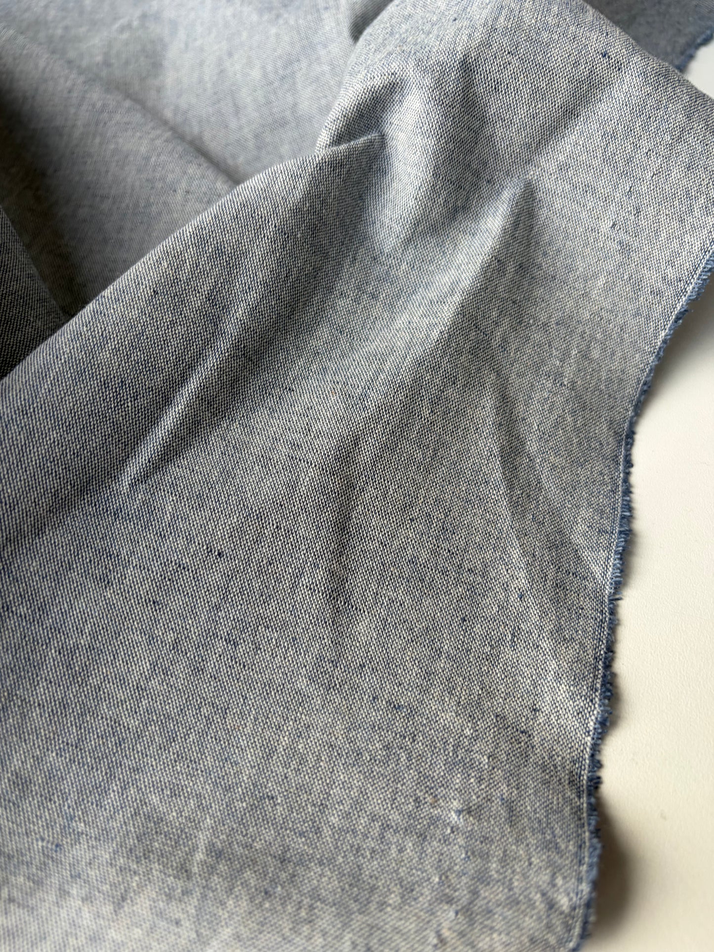 JEAN 016 linen/cotton chiné jeans colour
