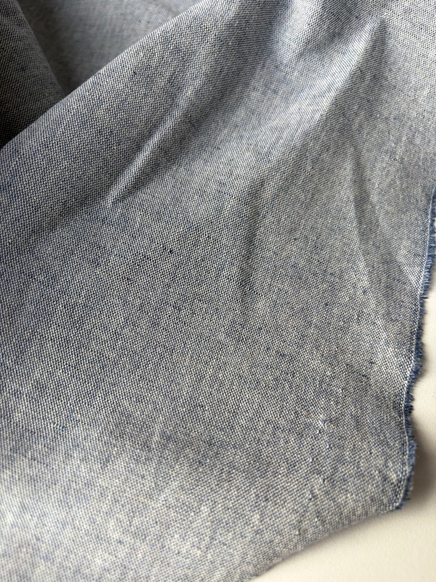 JEAN 016 linen/cotton chiné jeans colour