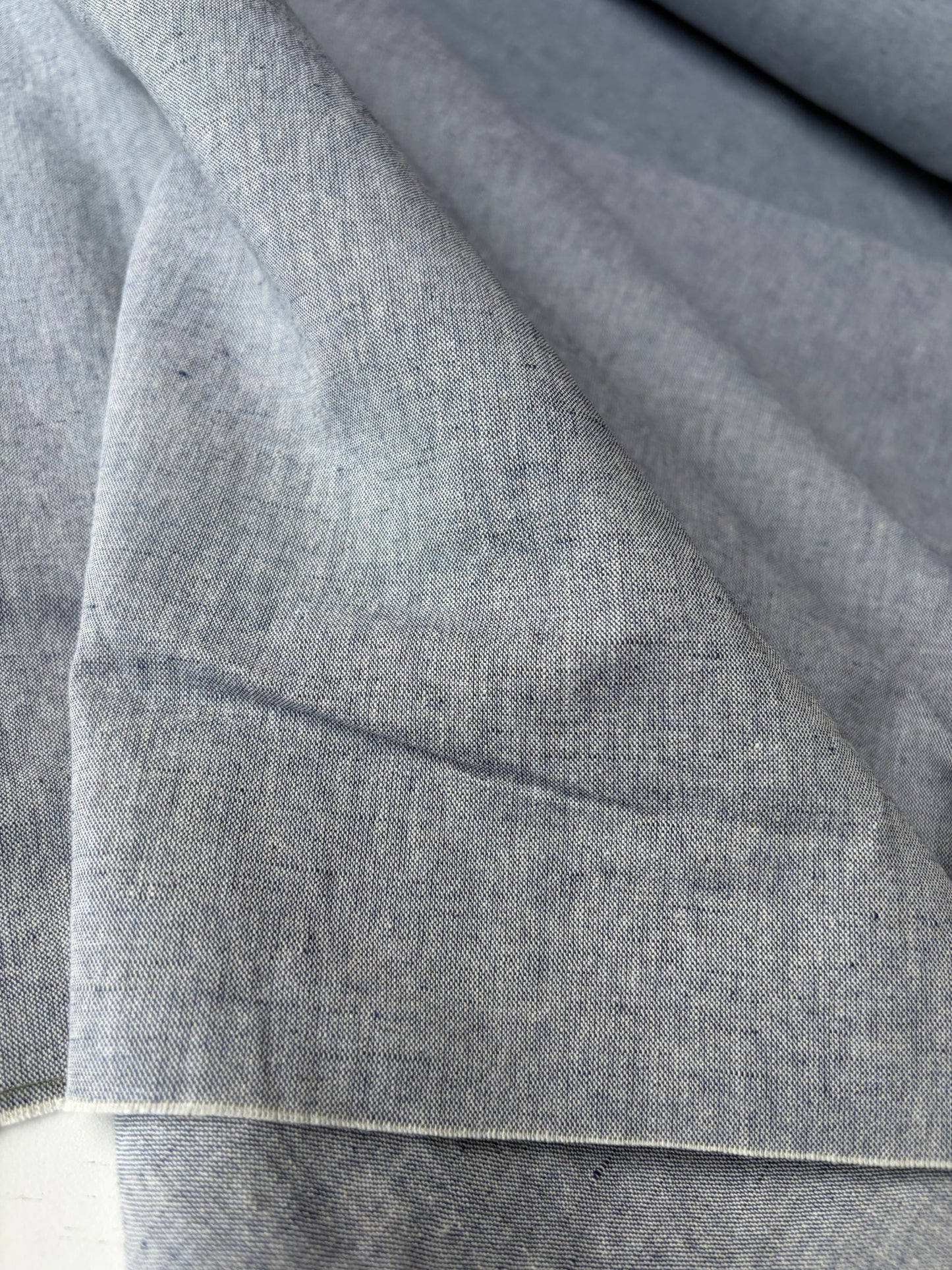 JEAN 016 linen/cotton chiné jeans colour