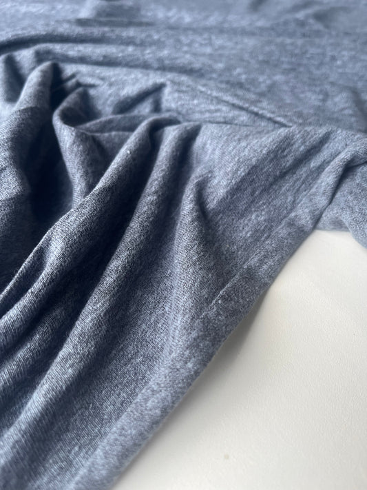 POLO 006 jersey slub mouliné washed indigo