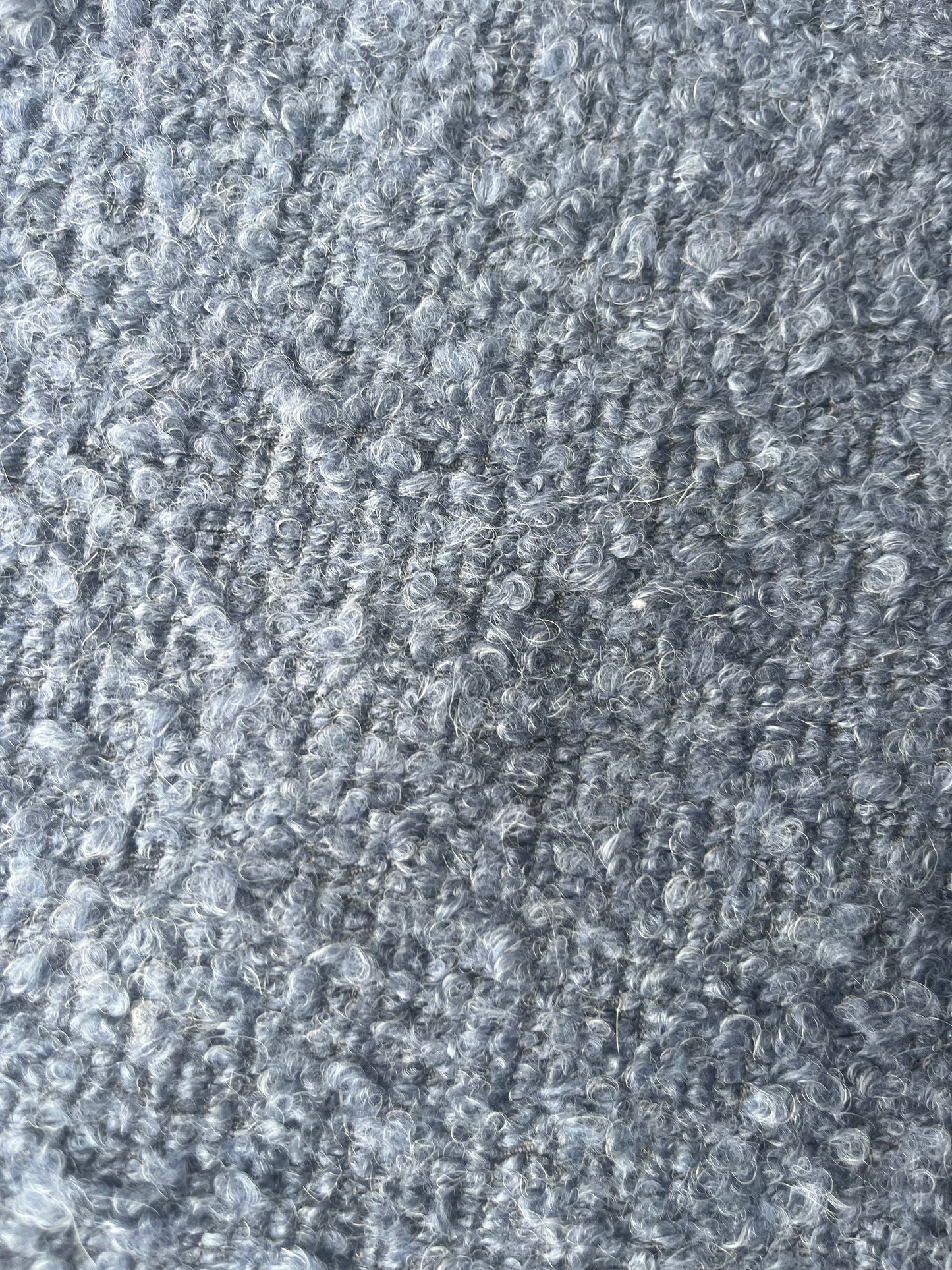 POLO 012 heavy bouclette coat fabric blue/grey