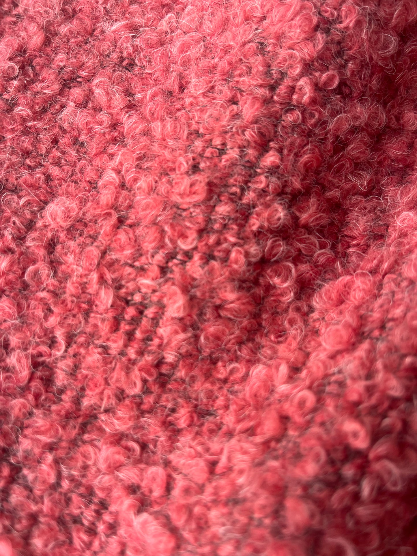 POLO 013 heavy bouclette coat fabric soft coral/pink