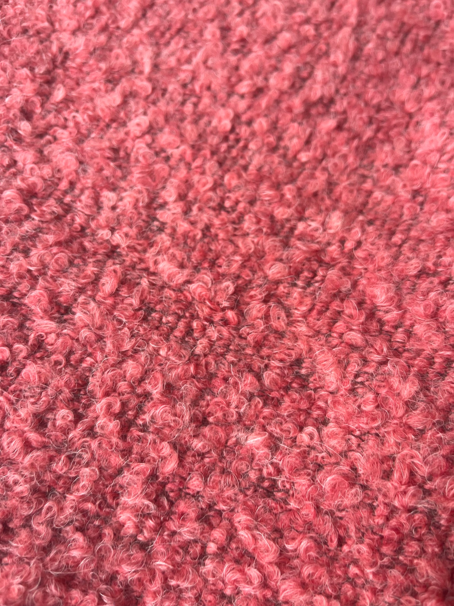 POLO 013 heavy bouclette coat fabric soft coral/pink