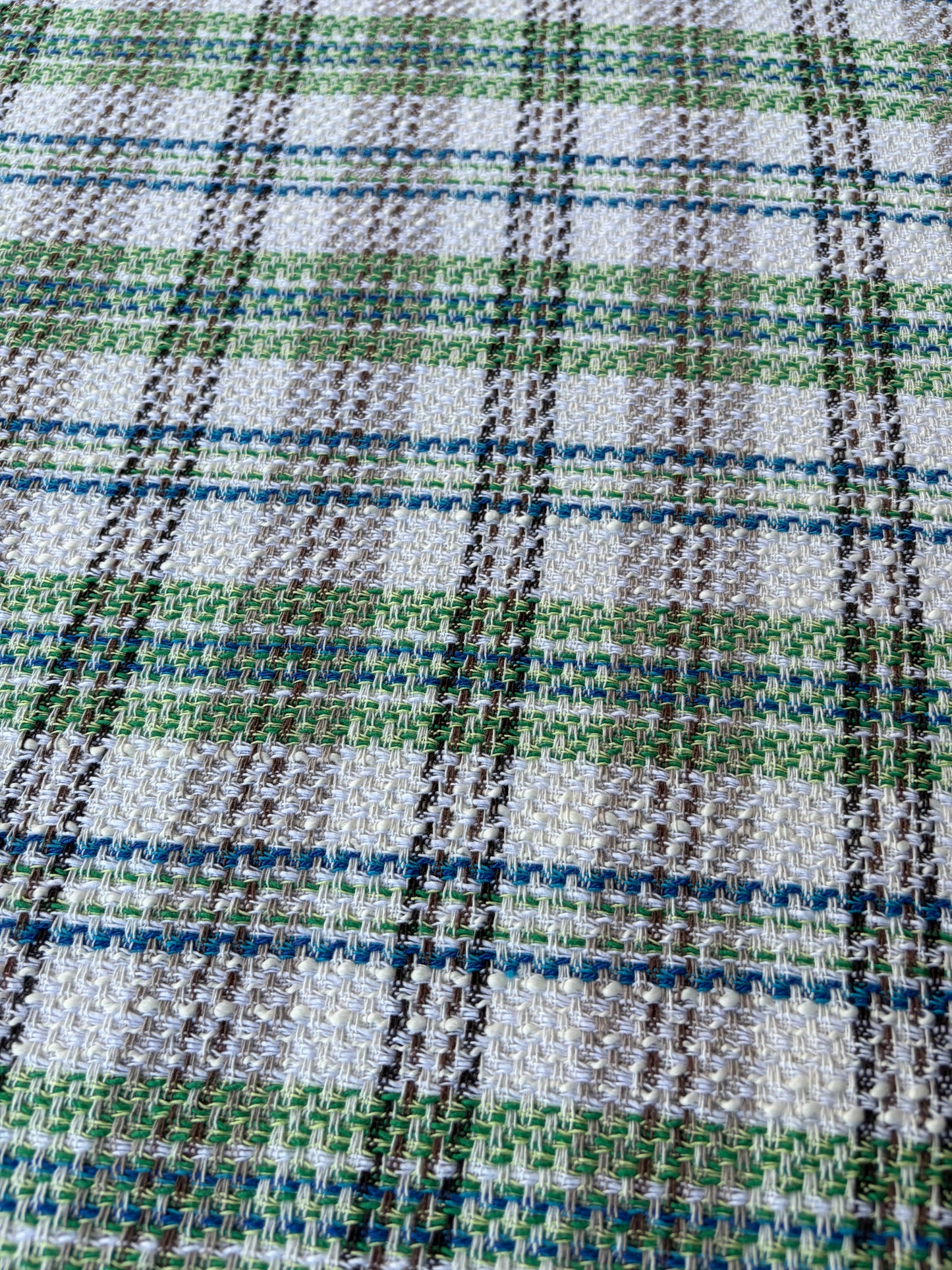 JEAN 024 cotton tweed Chanel style green check