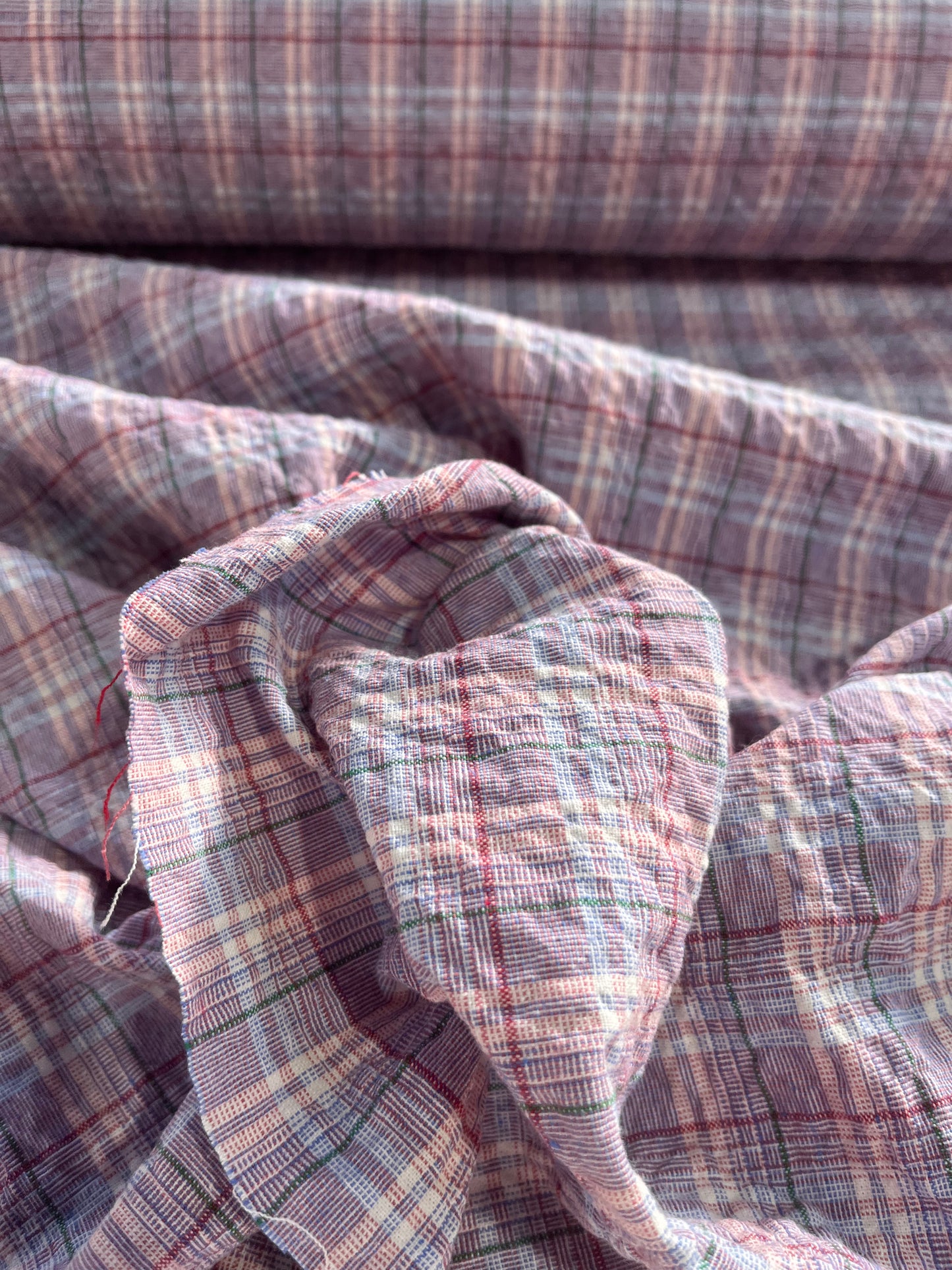 JULIA 019 washed colourwoven cotton check