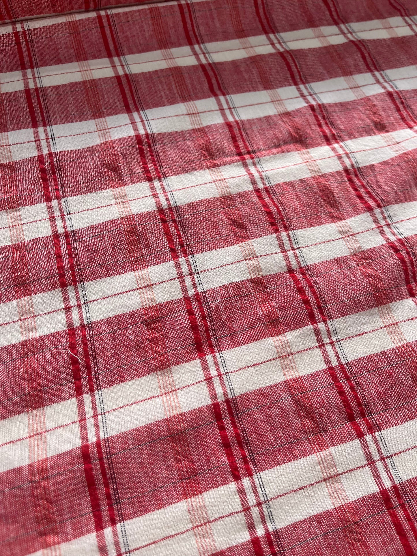 JULIA 020 washed  cotton linen check