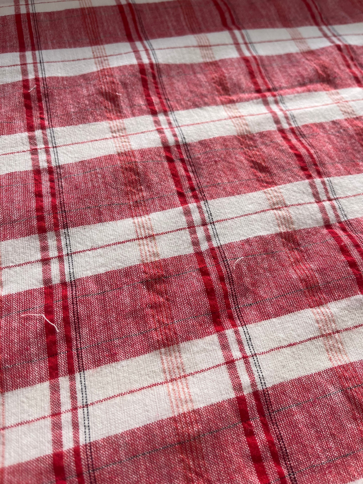 JULIA 020 washed  cotton linen check