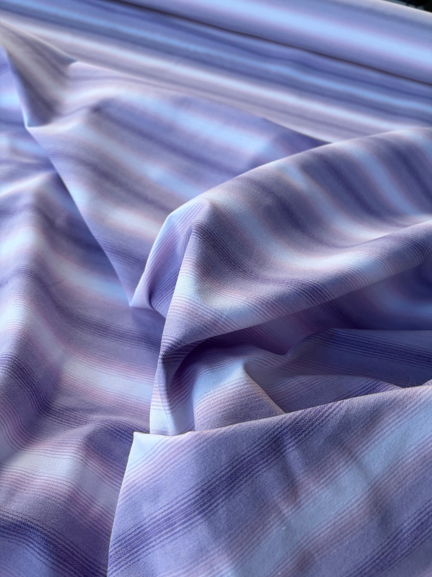 JEAN 028 cotton bengaline stripes lilac