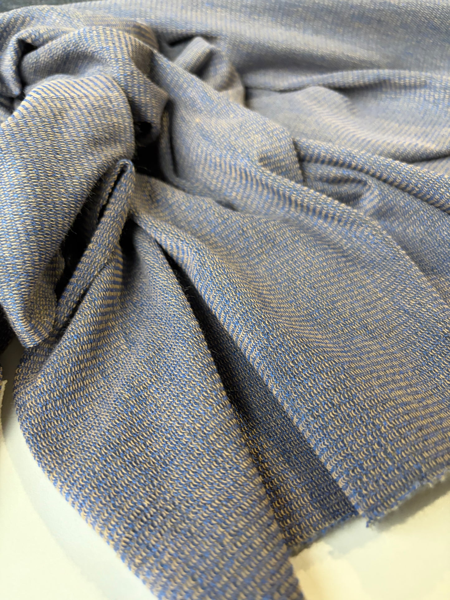 HOLLY 004 indigo jersey rib double face