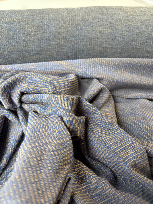 HOLLY 004 indigo jersey rib double face