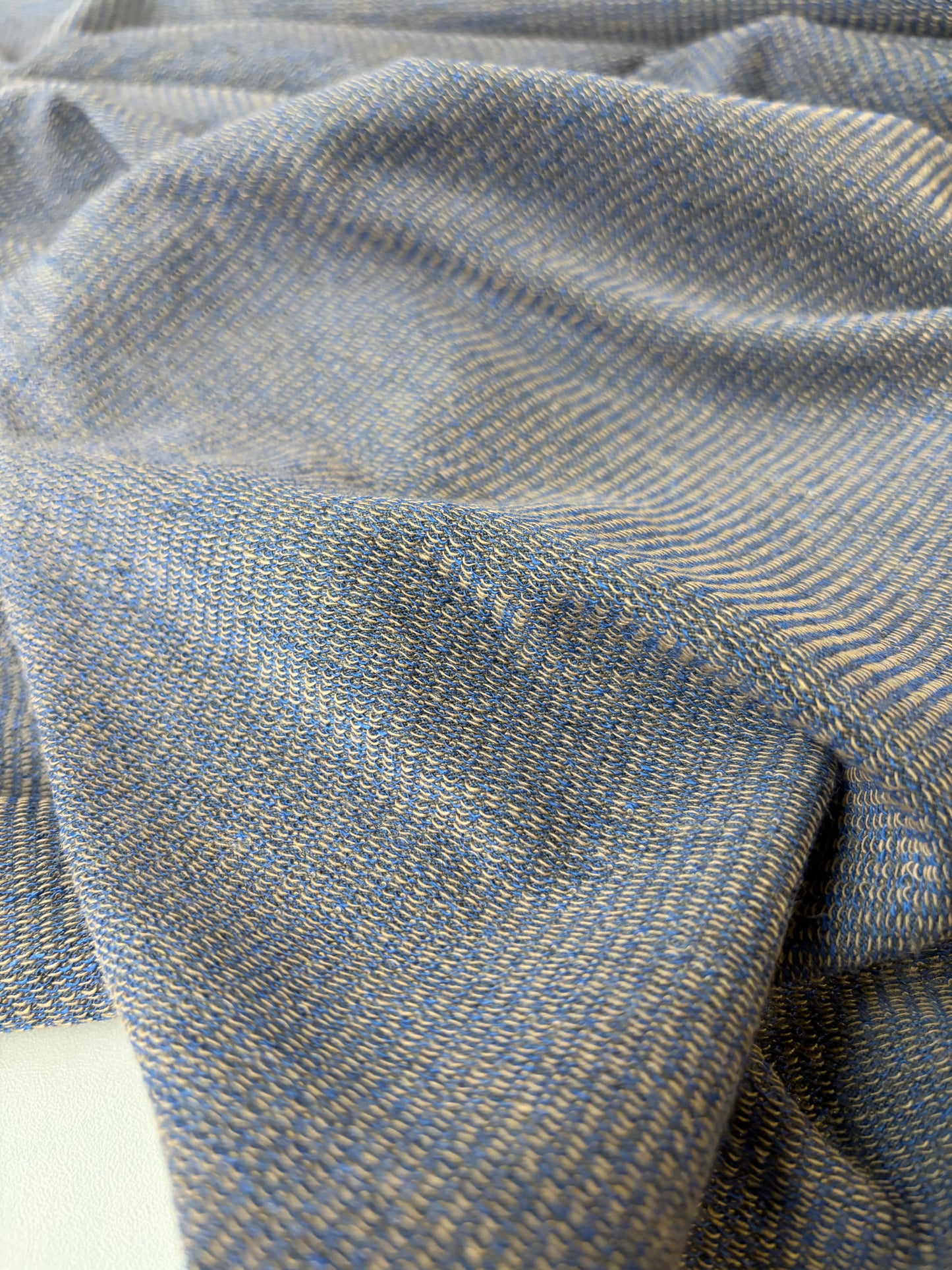 HOLLY 004 indigo jersey rib double face