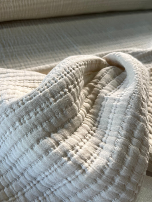 JULIA 022 heavy cotton jacquard ecru