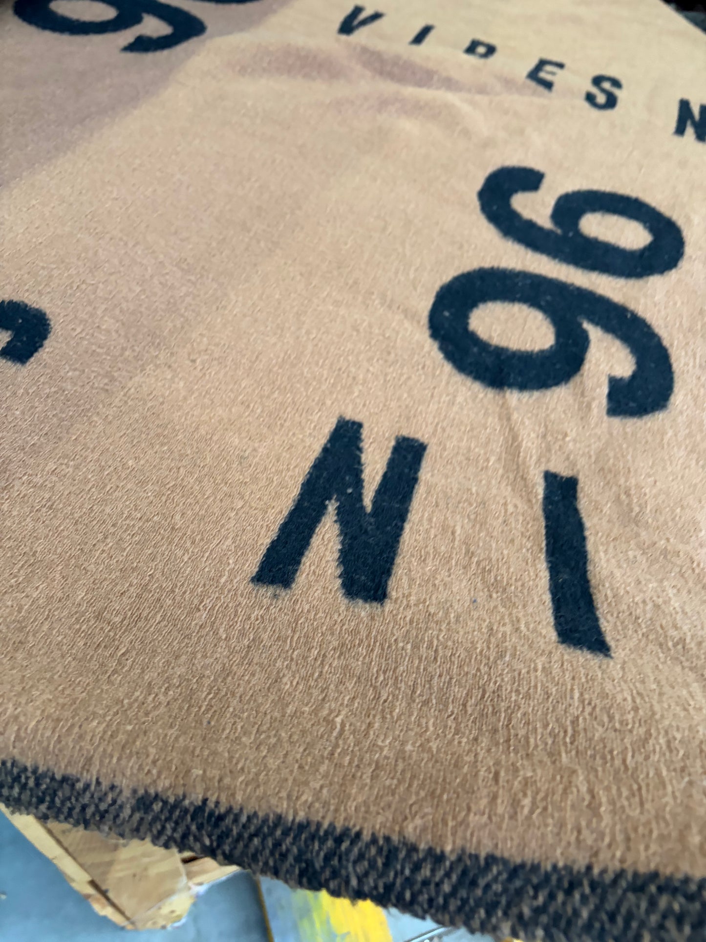 HOLLY 006 cognac coloured heavy boiled wool "vibes nice"