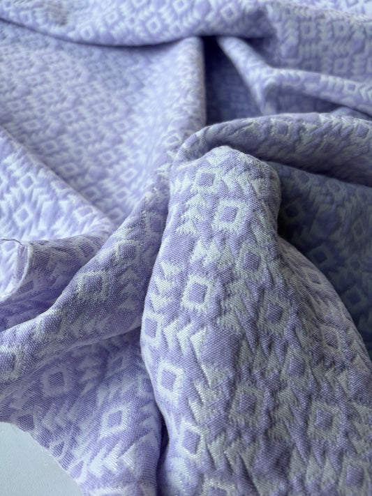 JEAN 032 cotton jacquard stretch lilac