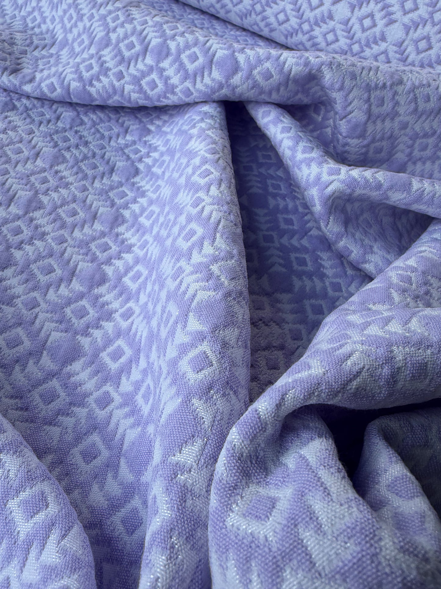 JEAN 032 cotton jacquard stretch lilac