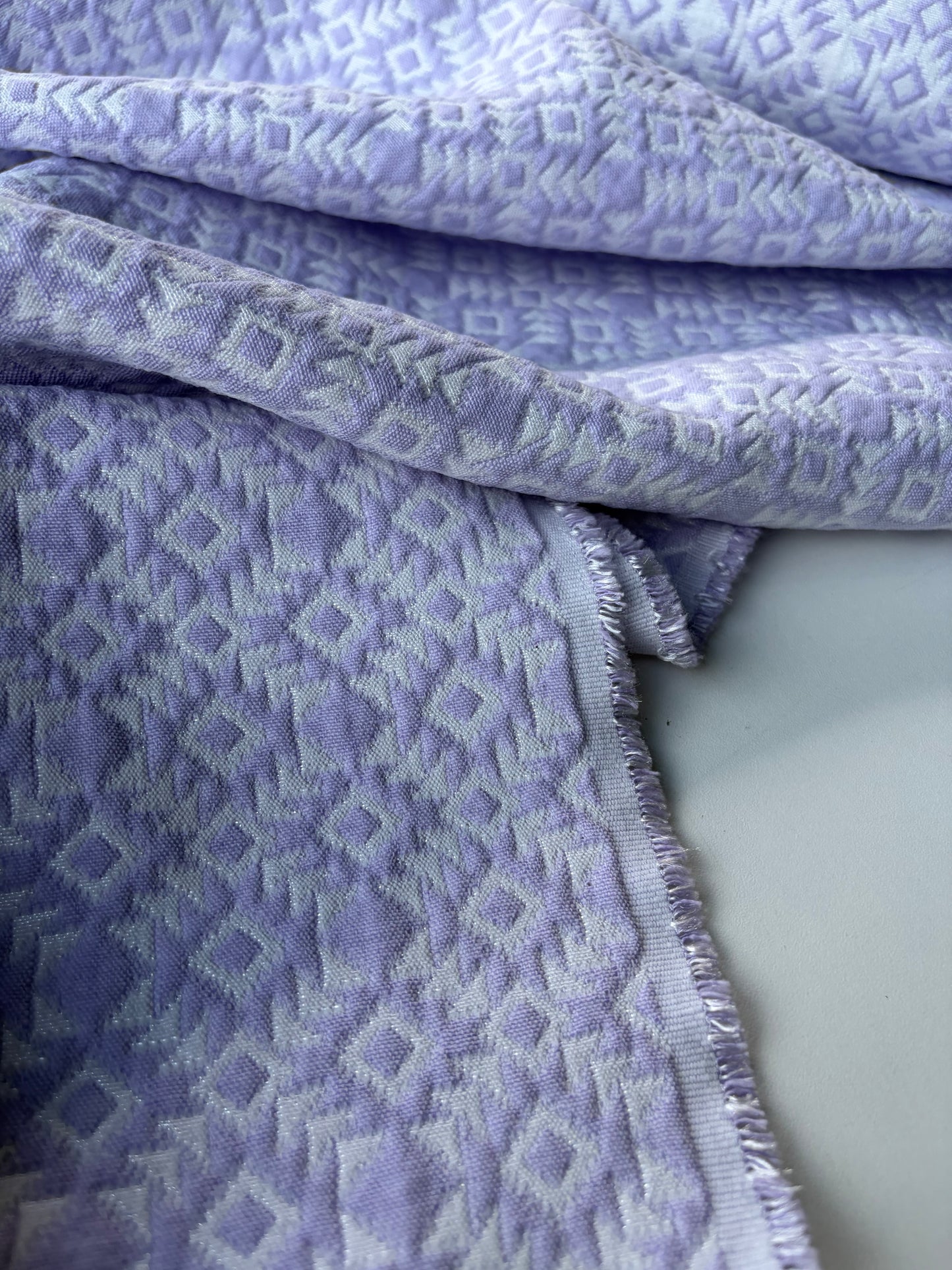 JEAN 032 cotton jacquard stretch lilac