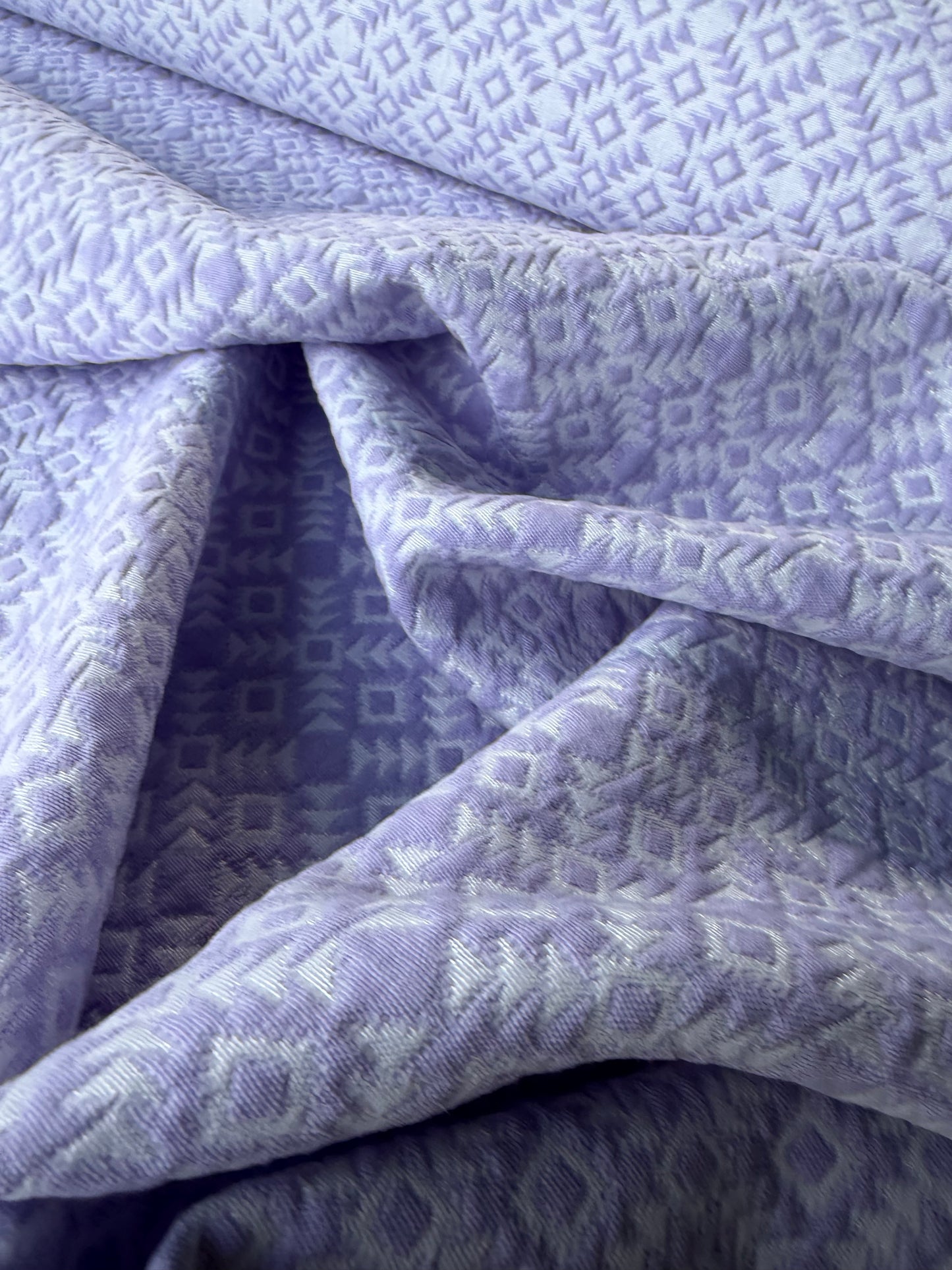 JEAN 032 cotton jacquard stretch lilac