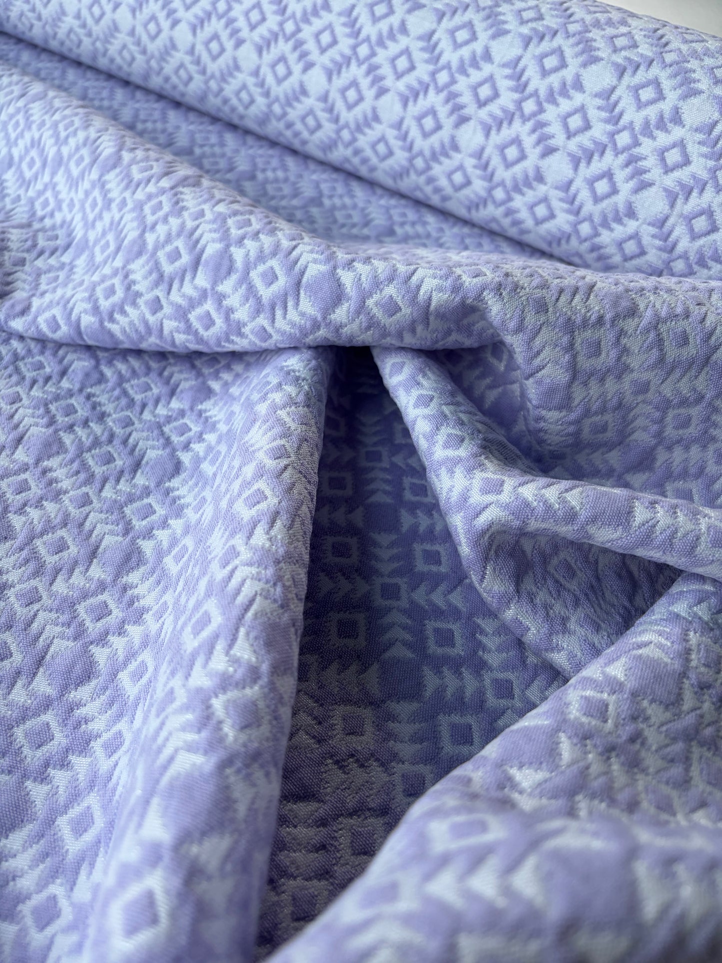 JEAN 032 cotton jacquard stretch lilac