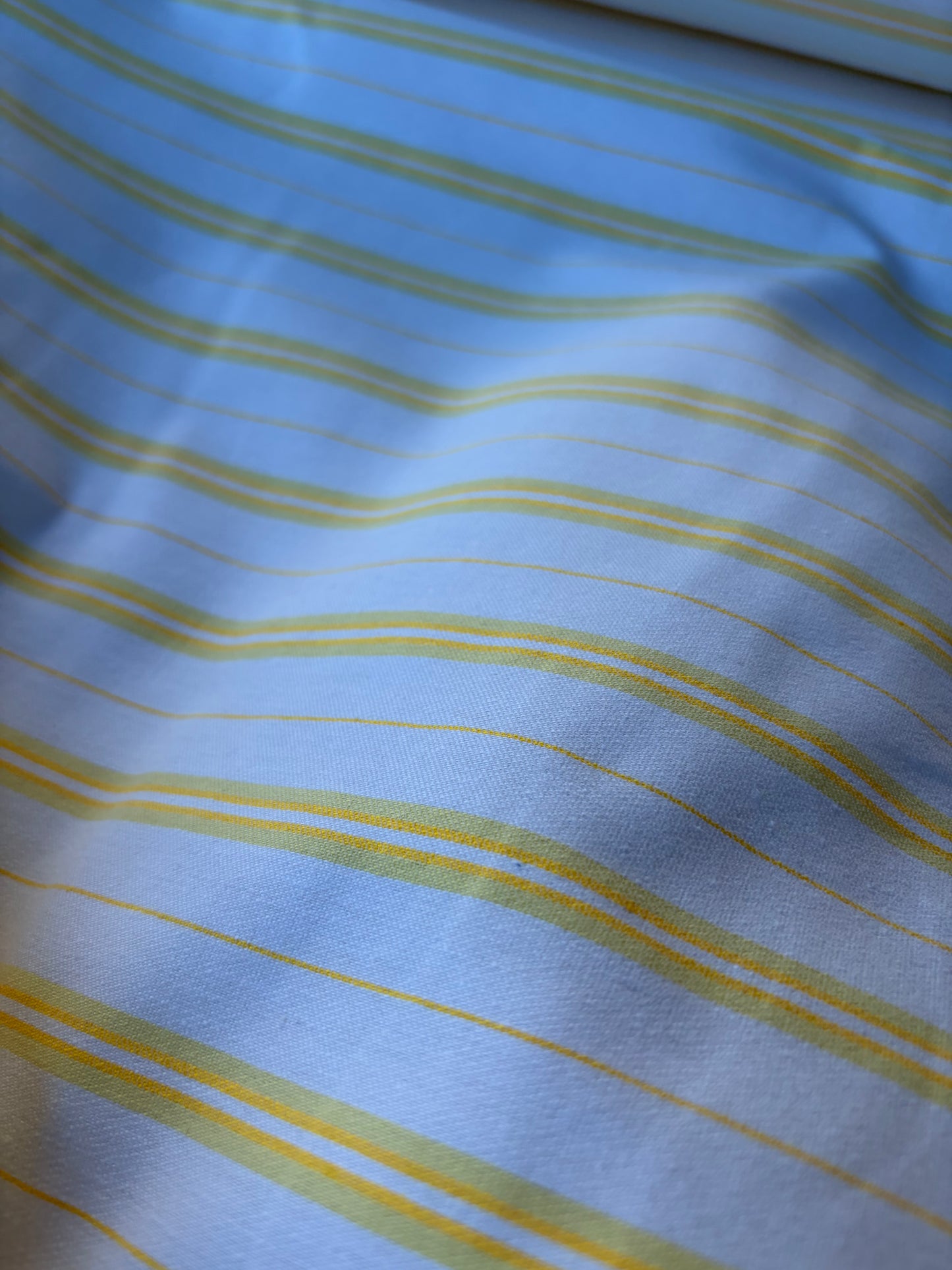 NOA 002 cotton bengaline stripes white/yellow