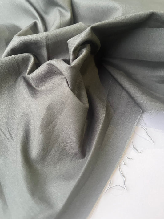 Poplin stretch prestige dark green