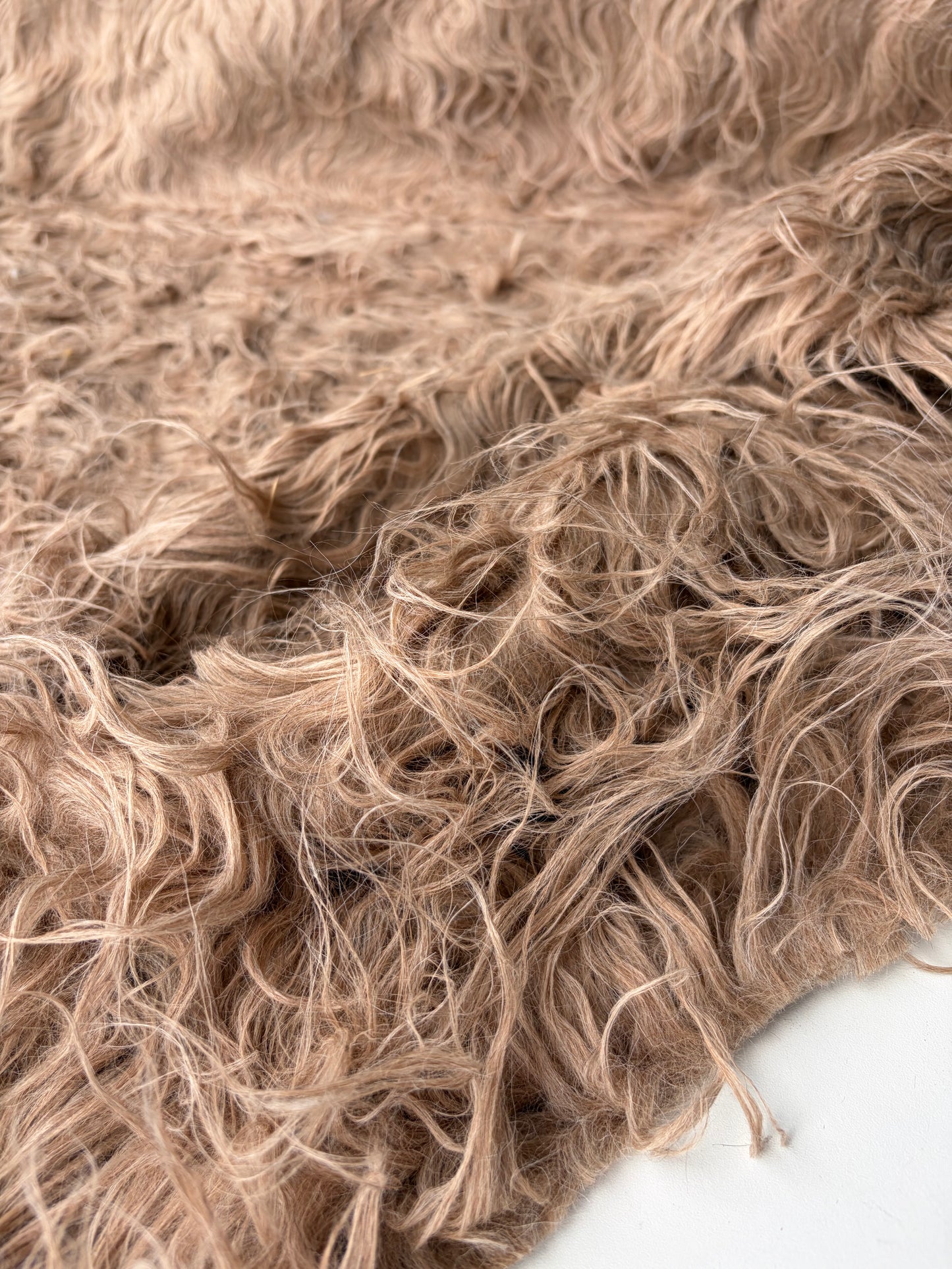 HOLLY 012 fake fur hairy woolen coat fabric