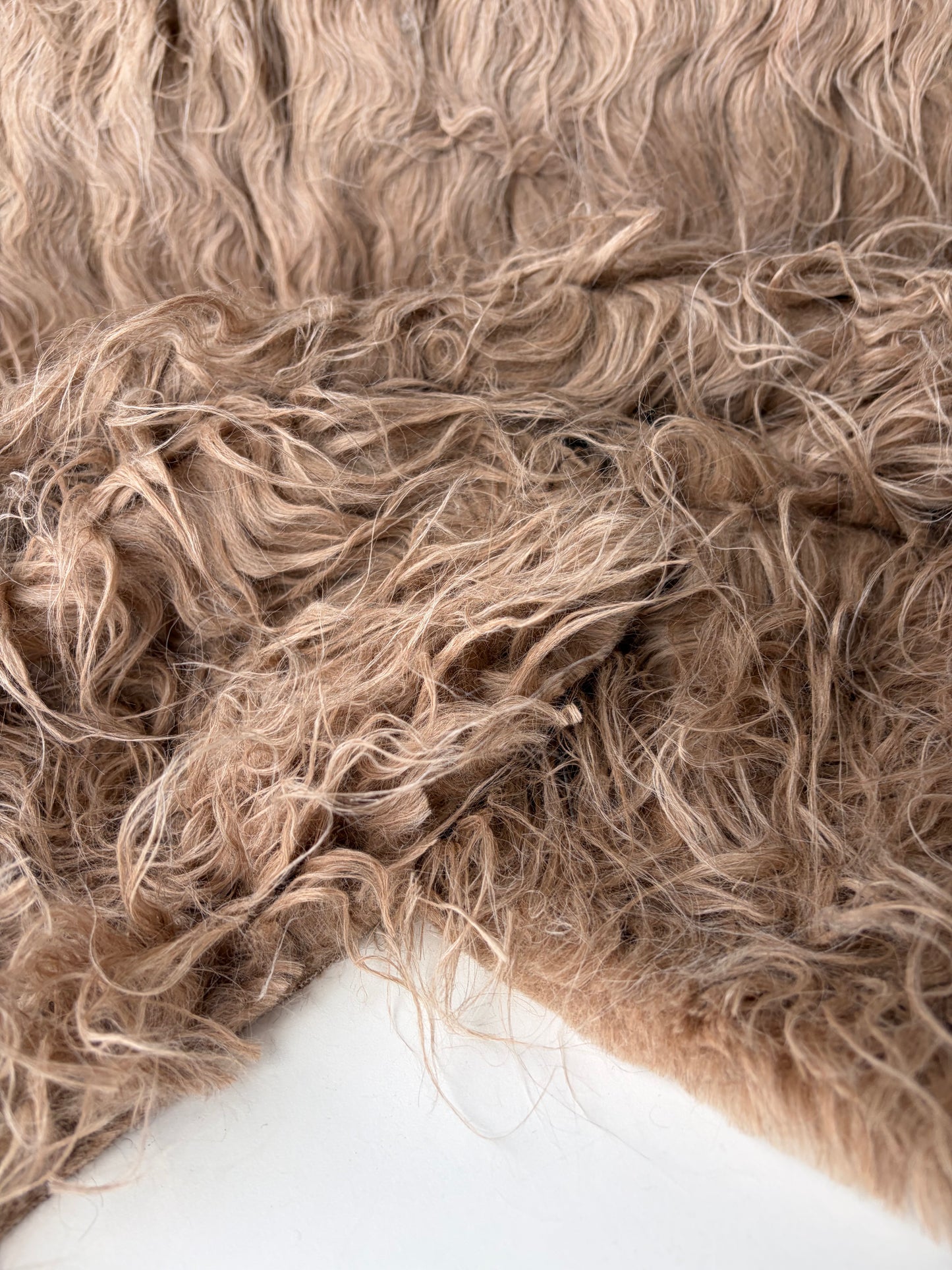 HOLLY 012 fake fur hairy woolen coat fabric