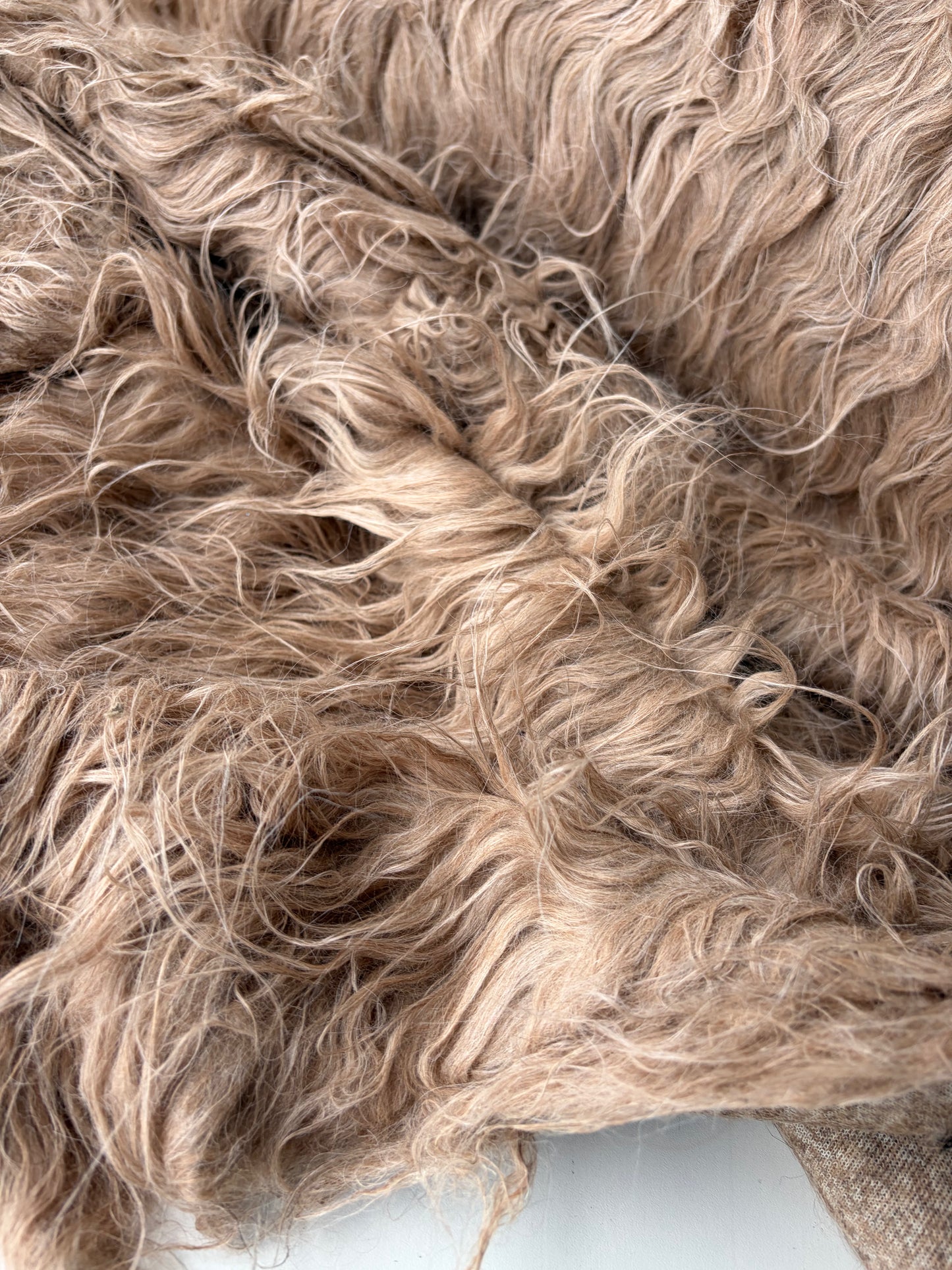 HOLLY 012 fake fur hairy woolen coat fabric