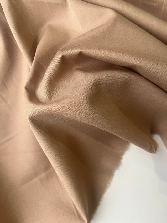 Poplin stretch prestige camel