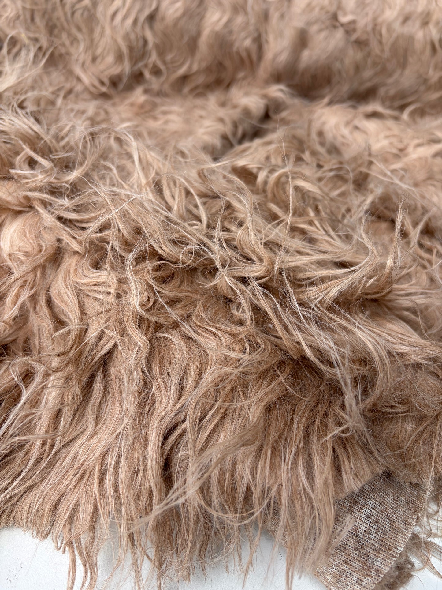 HOLLY 012 fake fur hairy woolen coat fabric