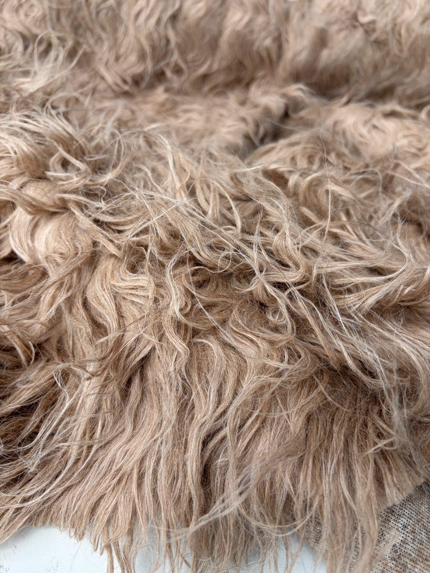 HOLLY 012 fake fur hairy woolen coat fabric
