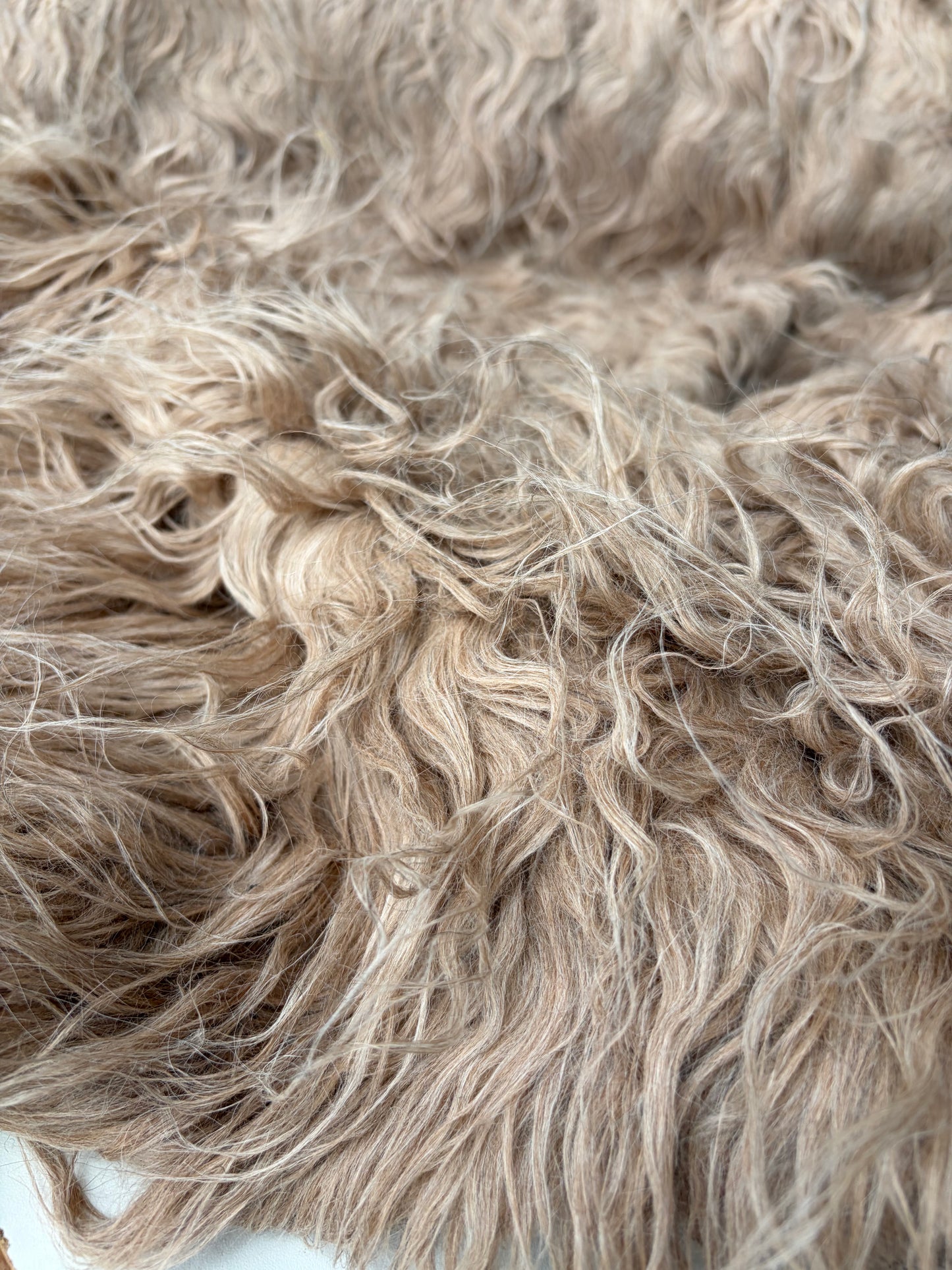 HOLLY 012 fake fur hairy woolen coat fabric