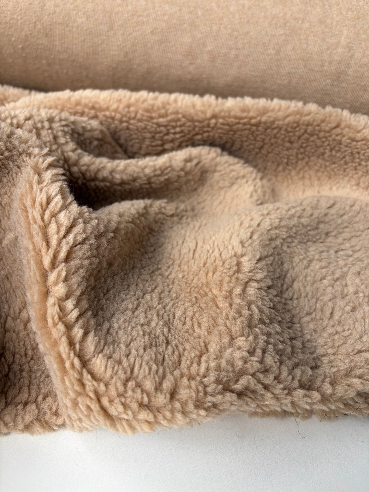 HOLLY 013 camel coloured wool bouclette