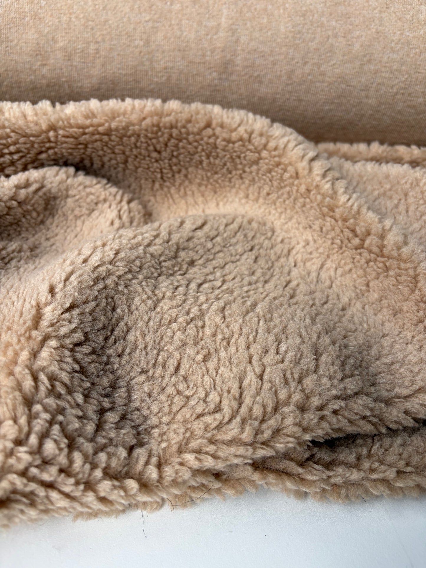 HOLLY 013 camel coloured wool bouclette