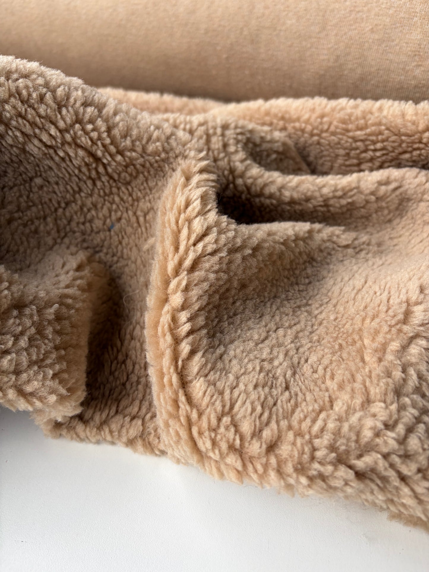 HOLLY 013 camel coloured wool bouclette