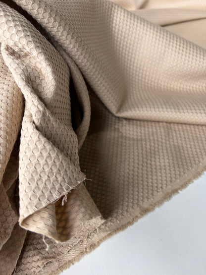 PC HOLLY 014 sand coloured structured cotton stretch