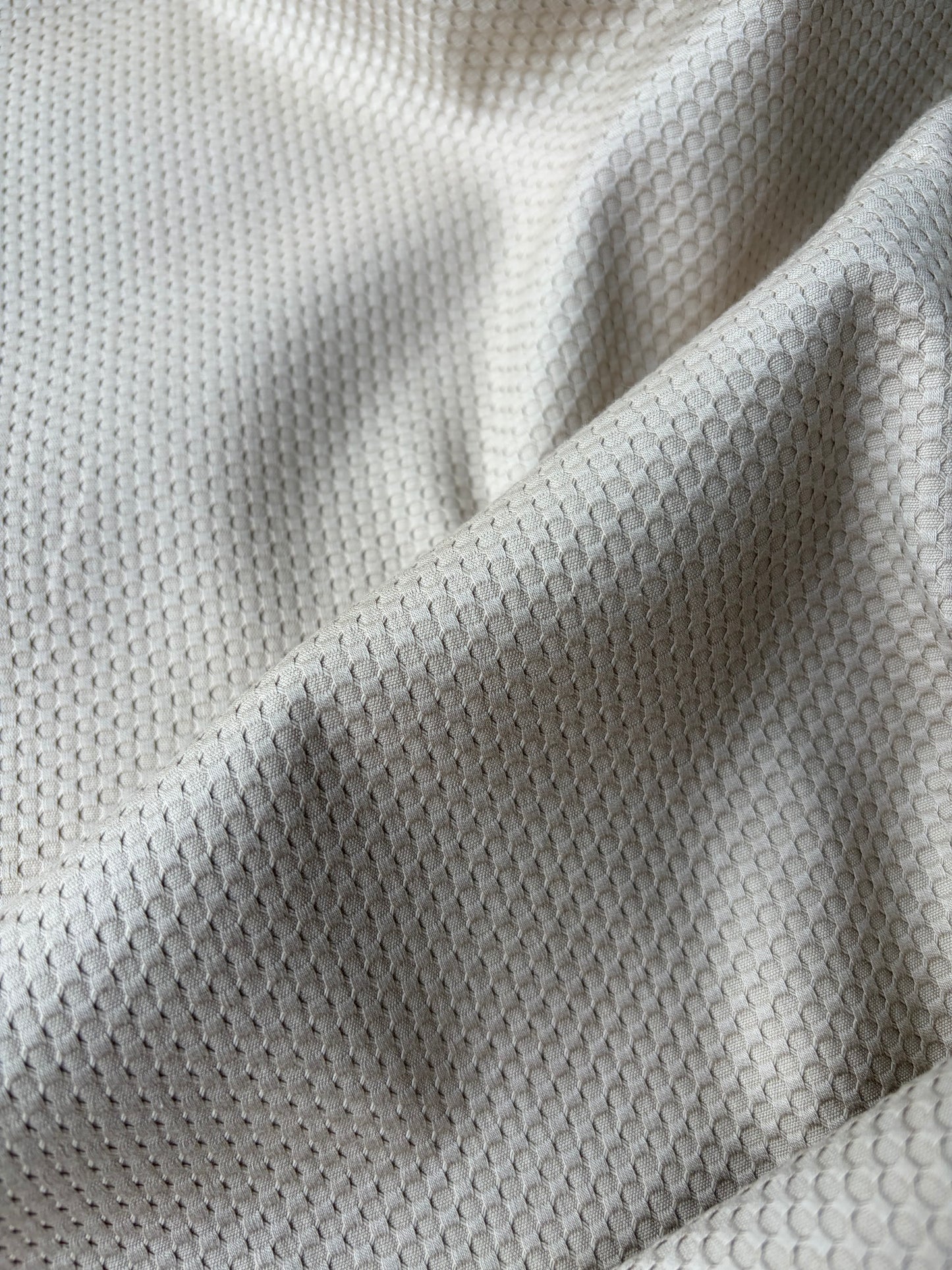 HOLLY 014 sand coloured structured cotton stretch