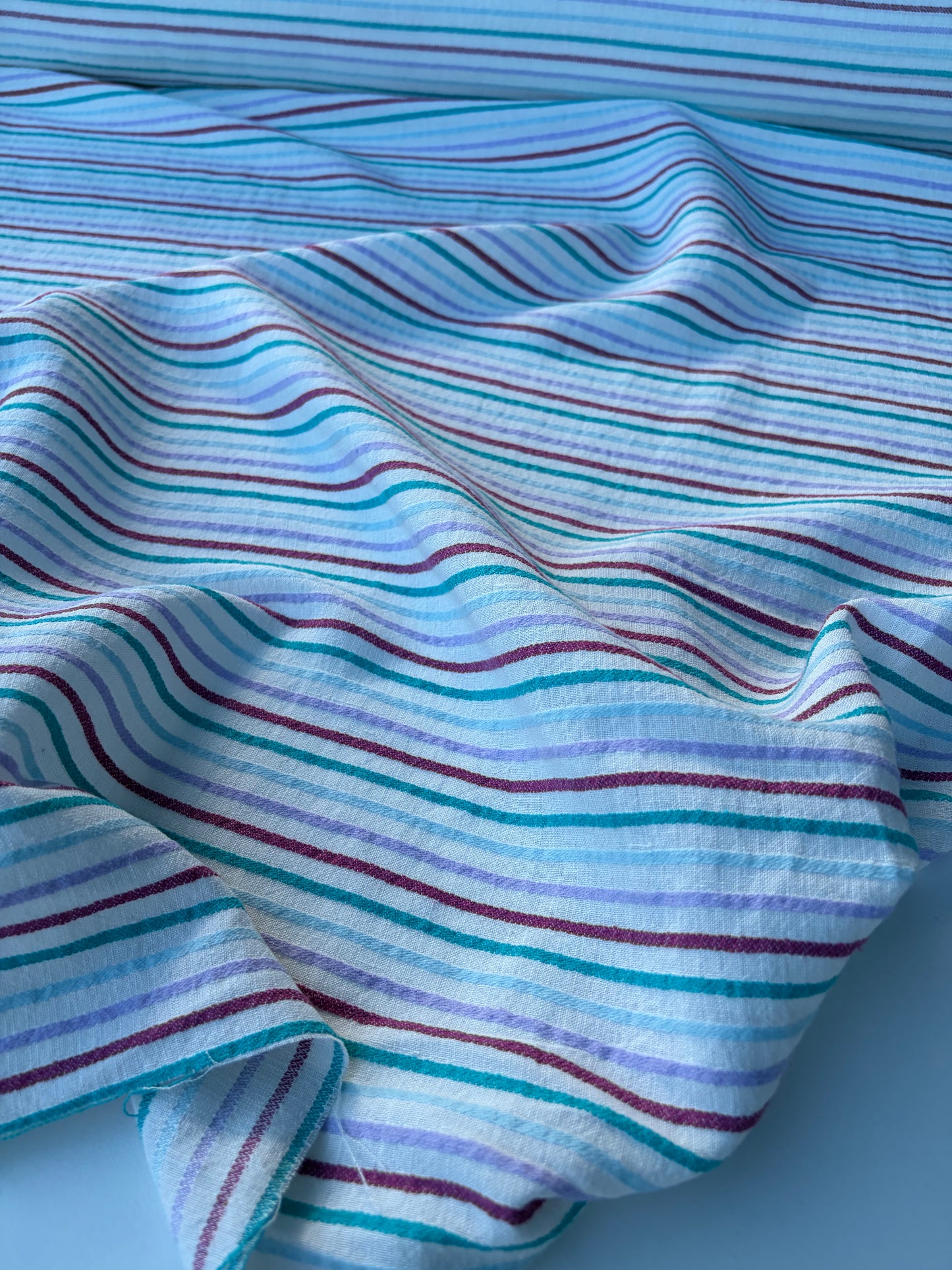 NOA 010 structured cotton/linen stripes