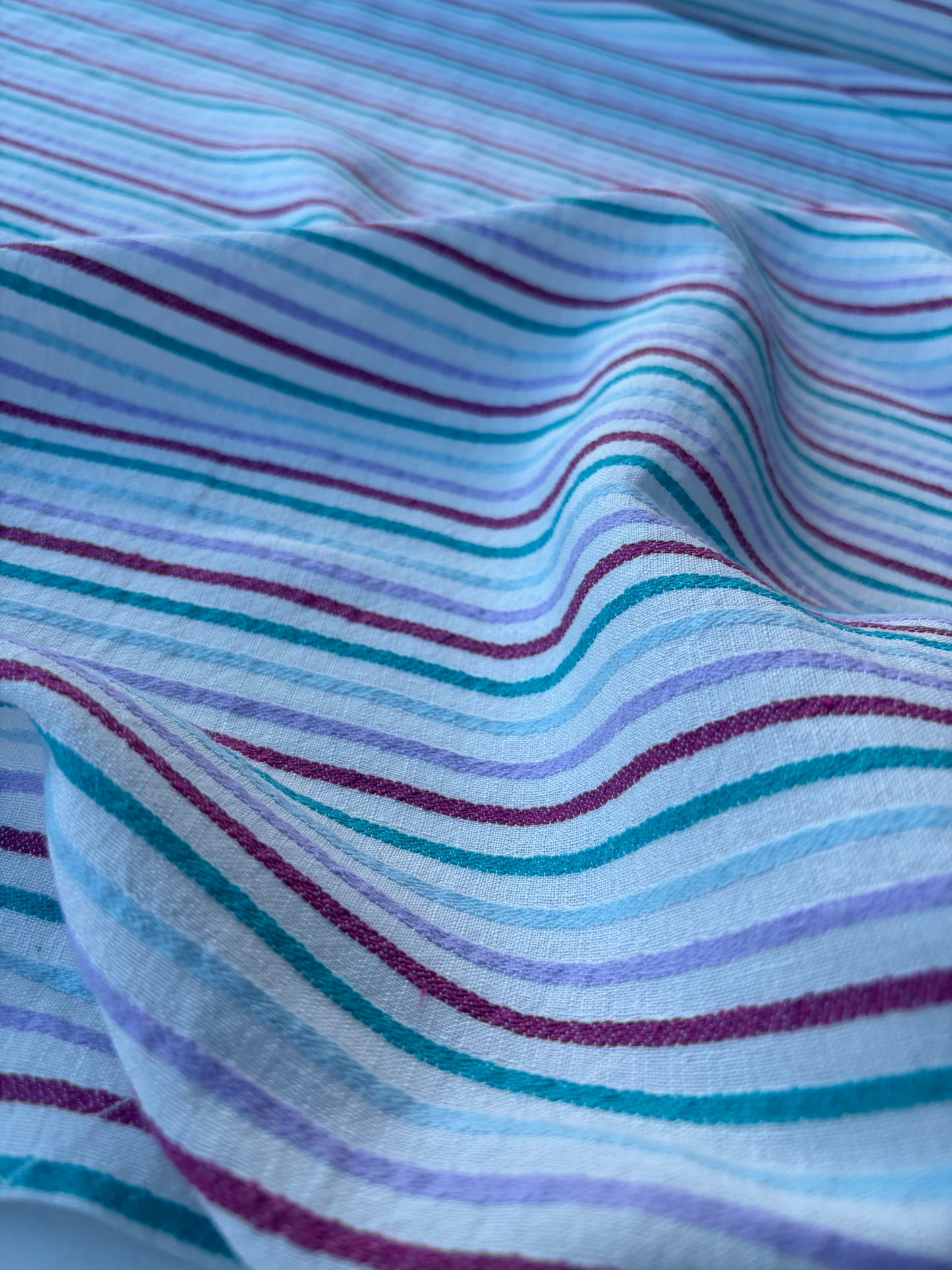 NOA 010 structured cotton/linen stripes