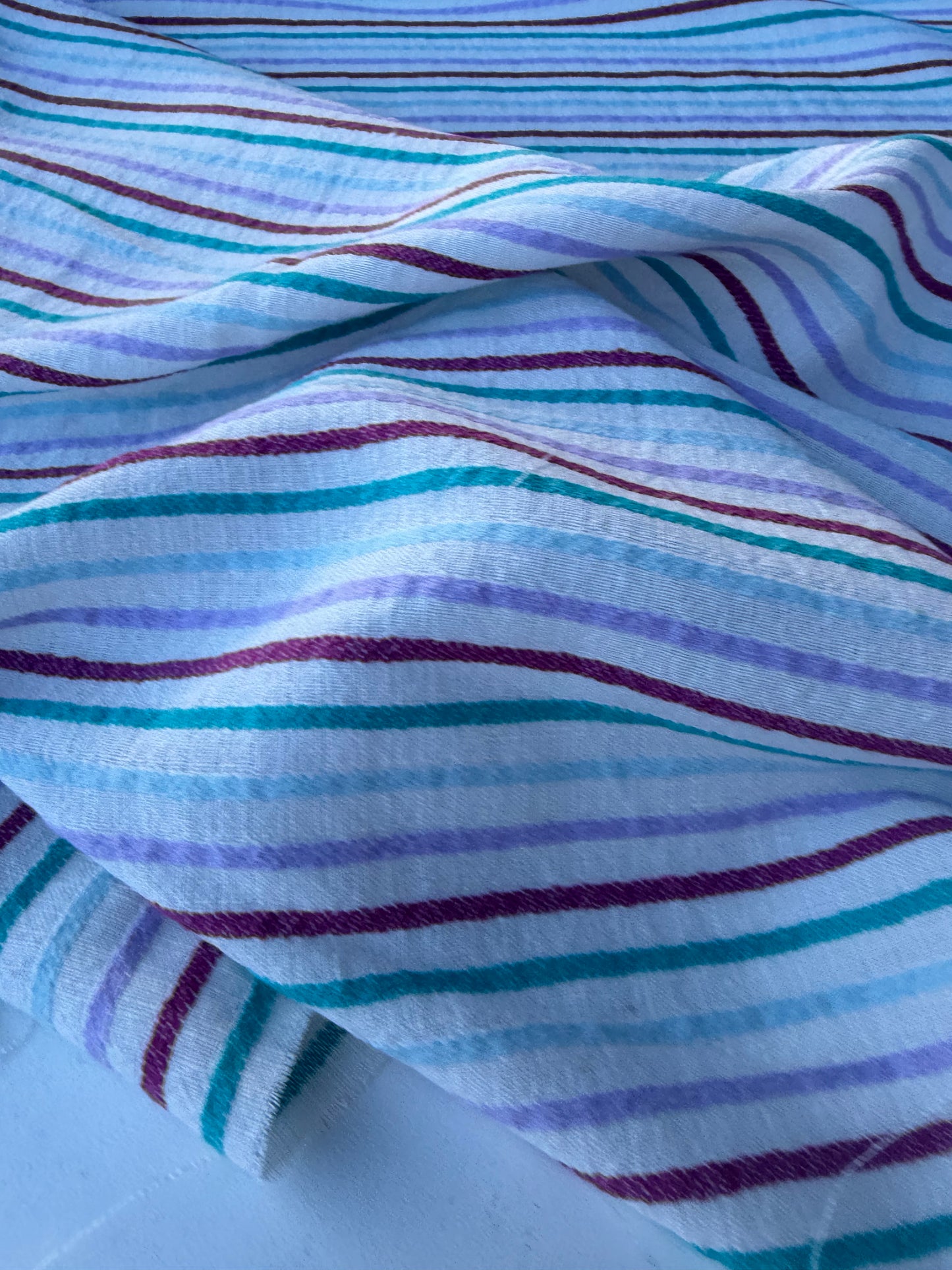 NOA 010 structured cotton/linen stripes