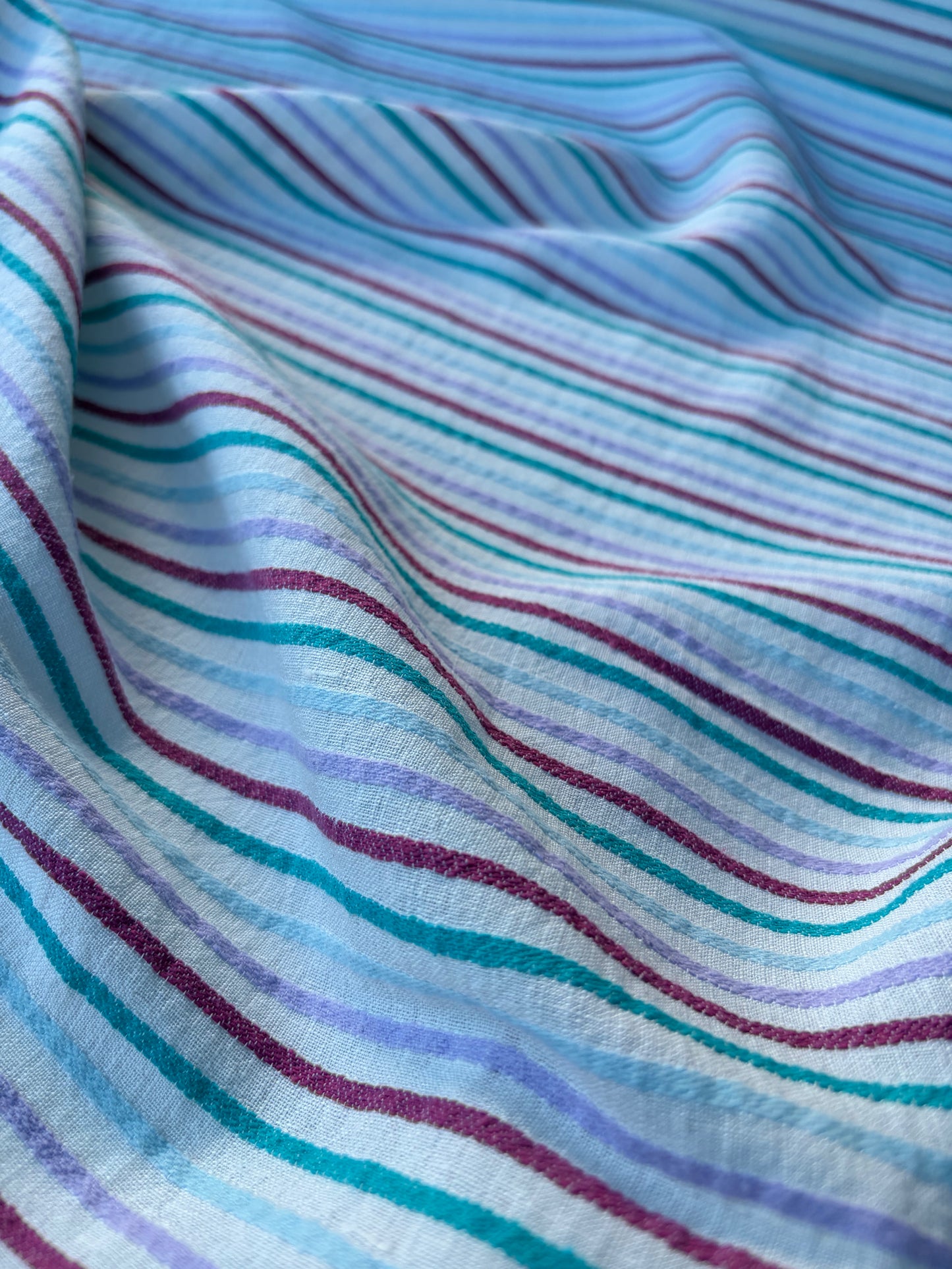 NOA 010 structured cotton/linen stripes